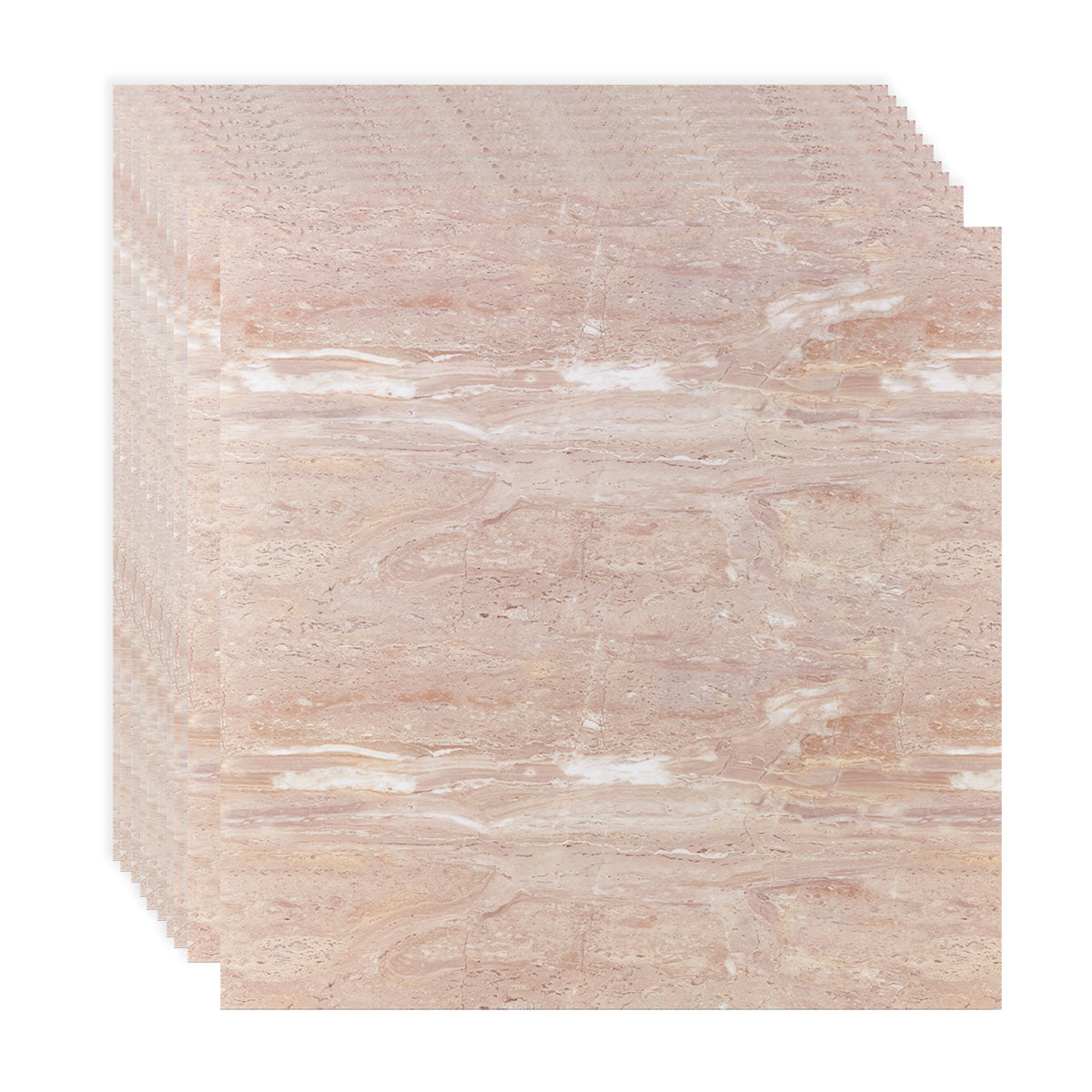 Set 10 panouri decorative, autoadezive, Naimeed D3513, 60x60cm, Marmura Crem