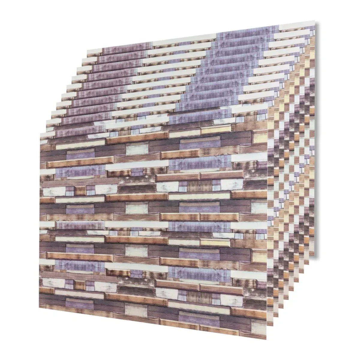 Set 10 panouri decorative, Autoadeziv, suprafata acoperita 3.6 m2, Naimeed D3521, 60x60 cm, Multicolor - 221.ro