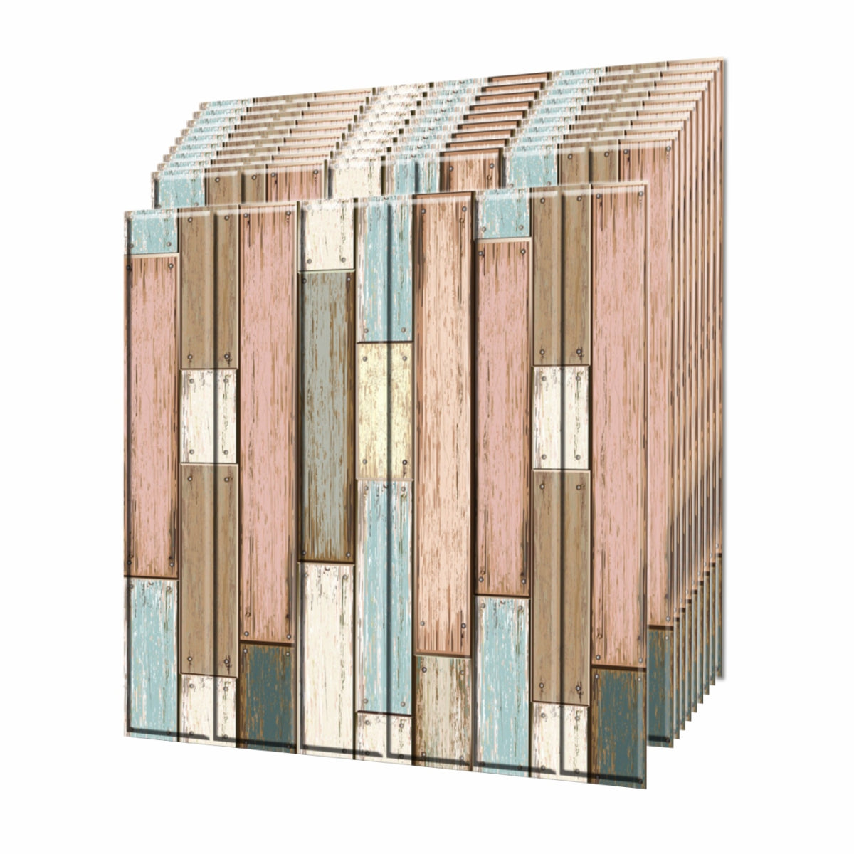 Set 10 x Tapet 3D autoadeziv, design modern, usor de curatat, 70x70 cm, Naimeed D3531