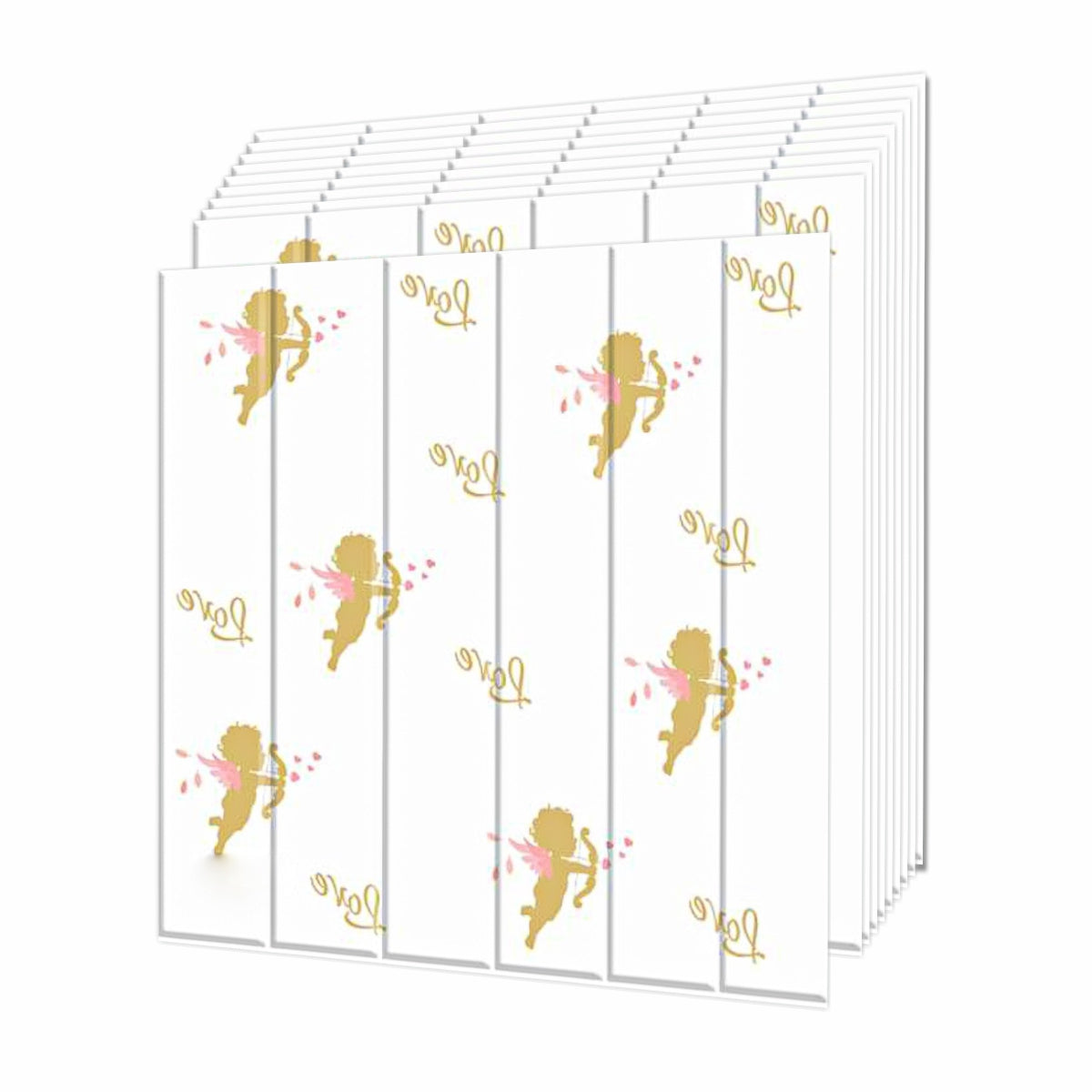 Set 10 x Tapet 3D autoadeziv, design modern, usor de curatat, 70x70 cm, Naimeed D3555