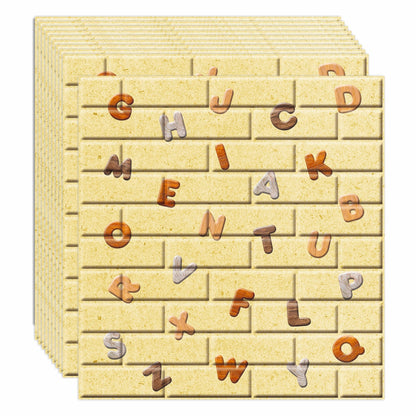Set 10 x Tapet 3D autoadeziv, design modern, usor de curatat, 70x77 cm, Naimeed D3563