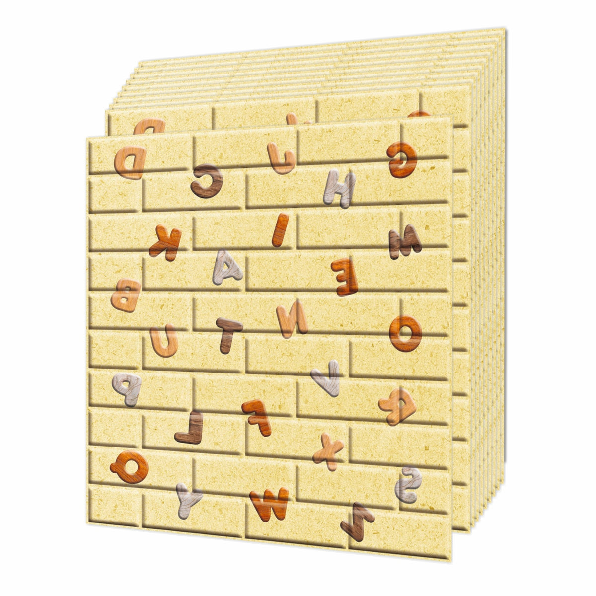 Set 10 x Tapet 3D autoadeziv, design modern, usor de curatat, 70x77 cm, Naimeed D3563