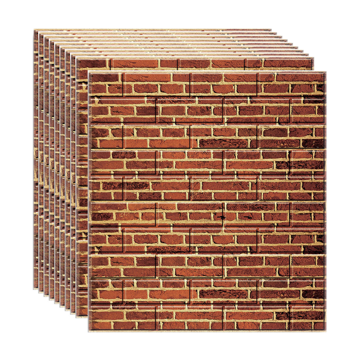 Set 10 x Tapet 3D autoadeziv, design modern, usor de curatat, 70x77cm, Naimeed D3564
