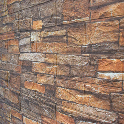 Set 10 x Tapet 3D autoadeziv, design modern, usor de curatat, 70x77cm, Naimeed D3572