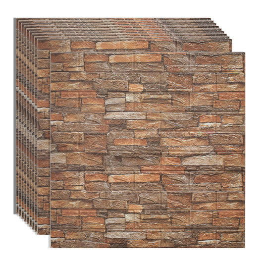 Set 10 x Tapet 3D autoadeziv, design modern, usor de curatat, 70x77cm, Naimeed D3572