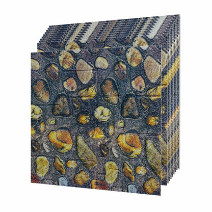 Set 10 x Tapet 3D autoadeziv, design modern, usor de curatat, 70x70 cm, Naimeed D3596