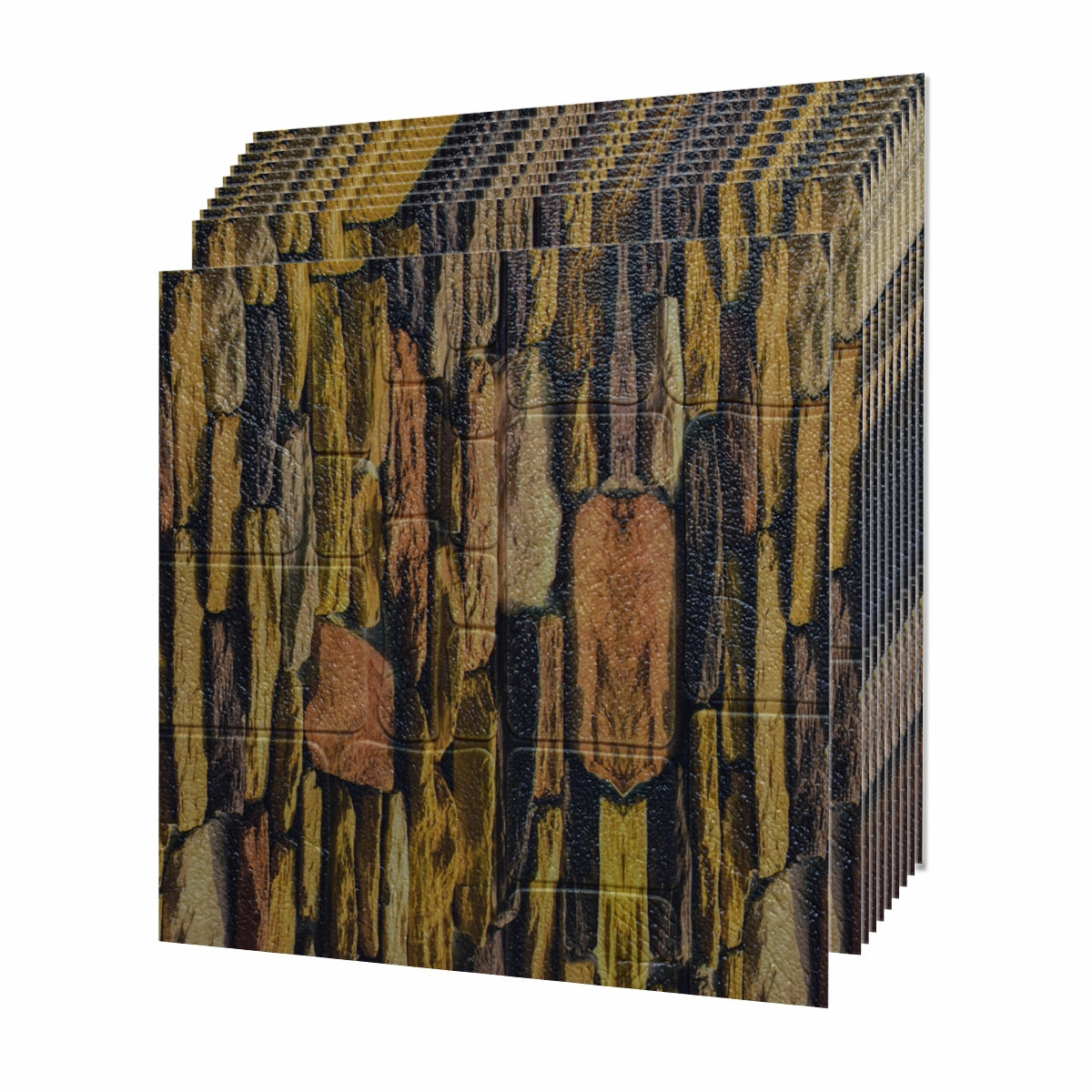 Set 10 x Tapet 3D autoadeziv, design modern, usor de curatat, 70x70 cm, Naimeed D3597