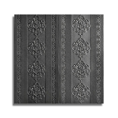 Set 10x Tapet 3D Autoadeziv, 5mm grosime, rezistent la apa, usor de curatat, 70x70cm, Naimeed D3601, model elegant, Negru