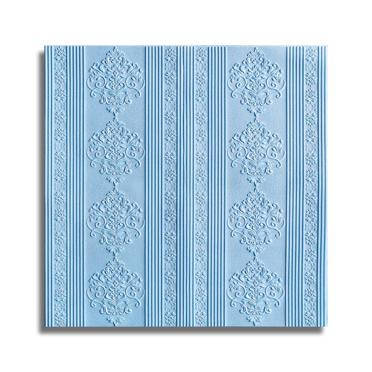 Set 10x Tapet 3D Autoadeziv, 5mm grosime, rezistent la apa, usor de curatat, 70x70cm, Naimeed D3602, model elegant, Bleumarin