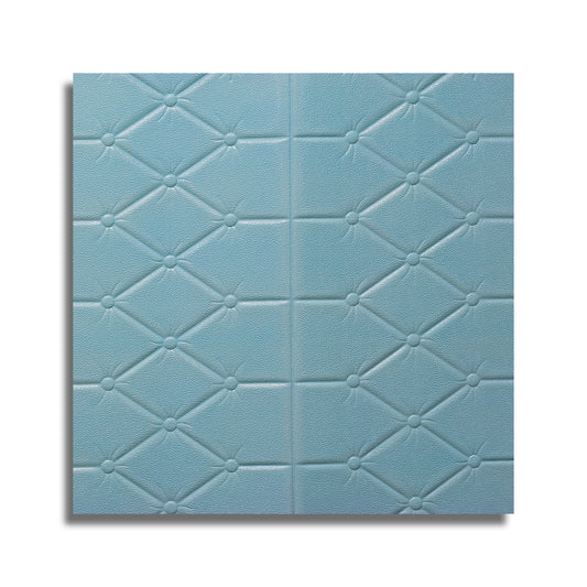 Set 10x Tapet 3D Autoadeziv, 5mm grosime, rezistent la apa, usor de curatat, 70x70cm, Naimeed D3605, model modern, Bleumarin