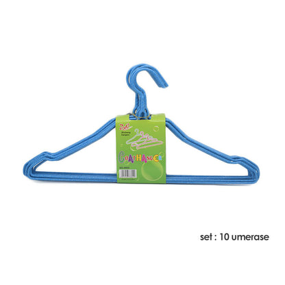 Set 10 umerase din metal plastifiat pentru copii, Naimeed D403/5, 28.5 x 18.5 cm