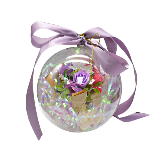 Aranjament floral elegant, flori de sapun, D4094, Mov