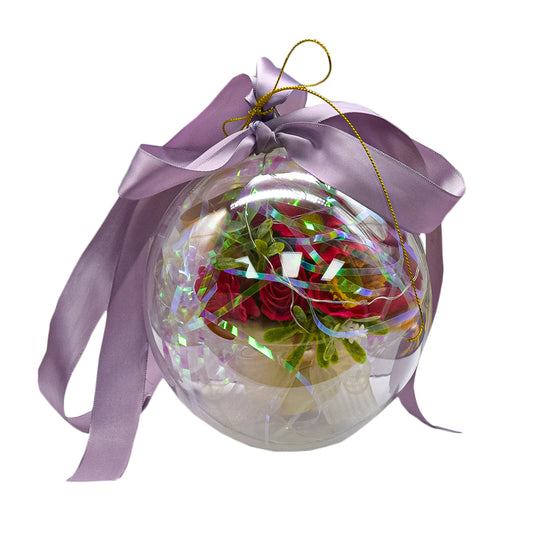 Aranjament floral elegant, flori de sapun, D4094, Rosu