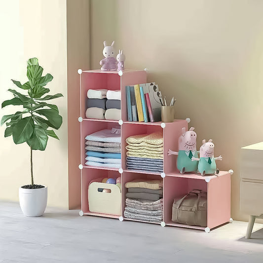 Dulap Modular, 6 Compartimente, D4107, Roz