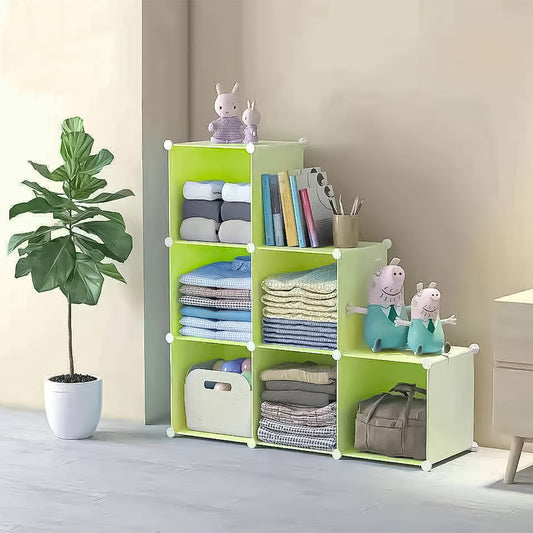 Dulap Modular, 6 Compartimente, D4109, Verde