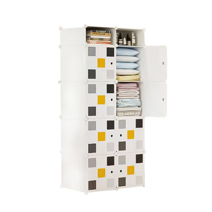 Dulap Modular, 10 Compartimente, D4114, Alb
