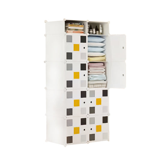 Dulap Modular, 10 Compartimente, D4114, Alb