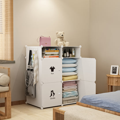 Dulap Modular, 6 Compartimente, D4119, Alb