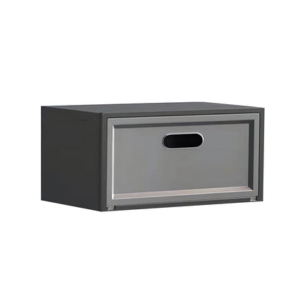 Set 3 cutii pentru depozitare pantofi, Naimeed D4151, polipropilena, Negru