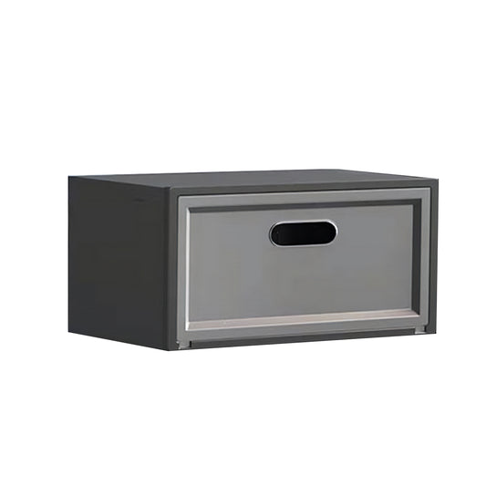 Set 3 cutii pentru depozitare pantofi, Naimeed D4151, polipropilena, Negru