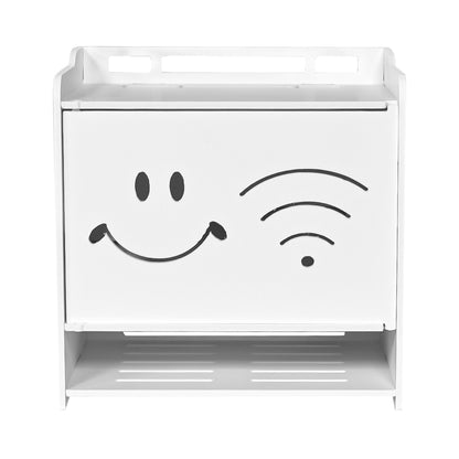 Raft suport Router Wireless, pentru mascare fire si echipament WIFI, D4153, 26.5*26*18.5 cm