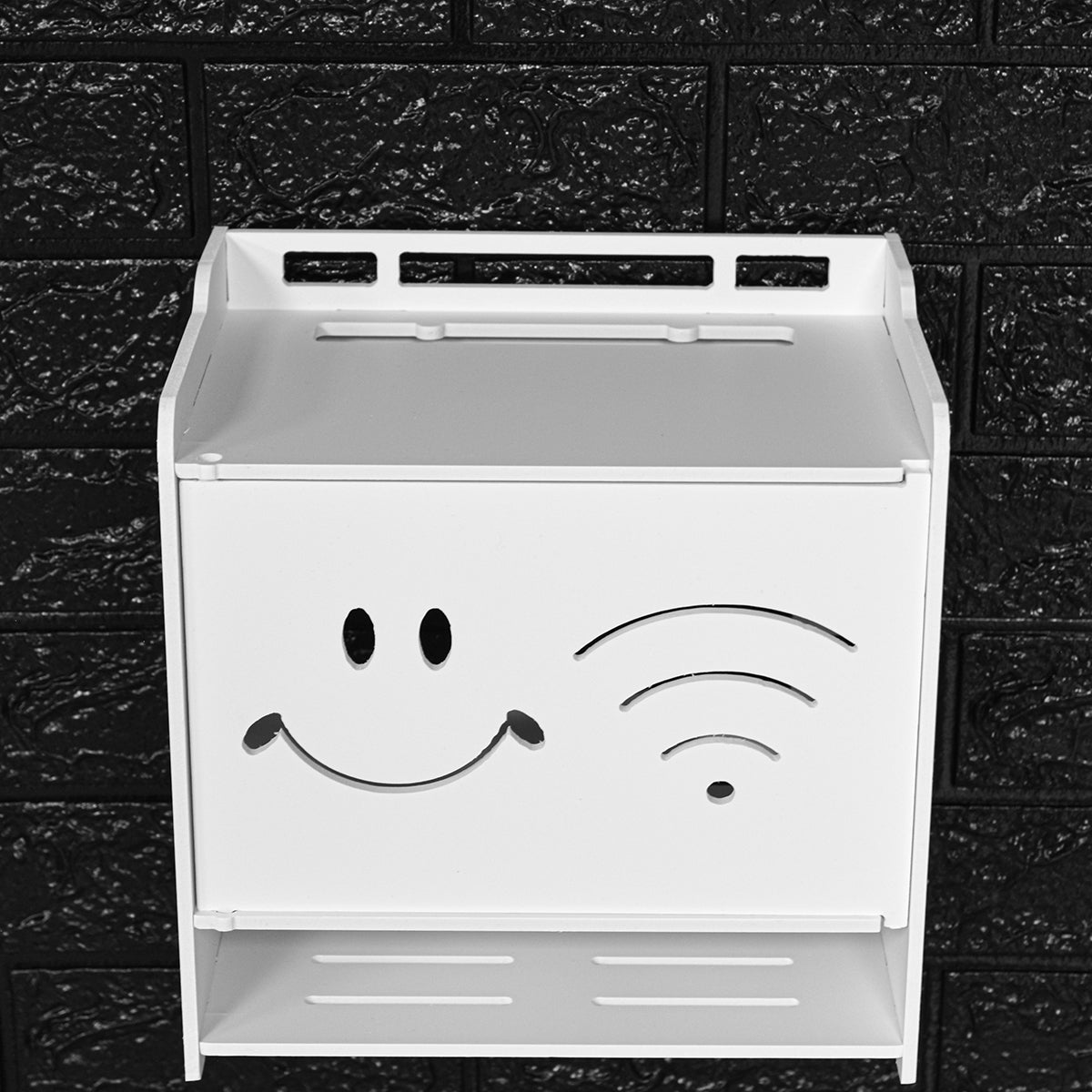 Raft suport Router Wireless, pentru mascare fire si echipament WIFI, D4153, 26.5*26*18.5 cm