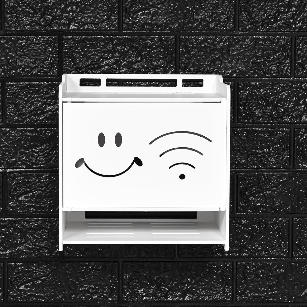 Raft suport Router Wireless, pentru mascare fire si echipament WIFI, D4153, 26.5*26*18.5 cm