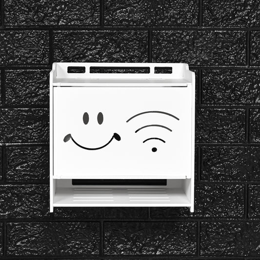 Raft suport Router Wireless, pentru mascare fire si echipament WIFI, D4153, 26.5*26*18.5 cm