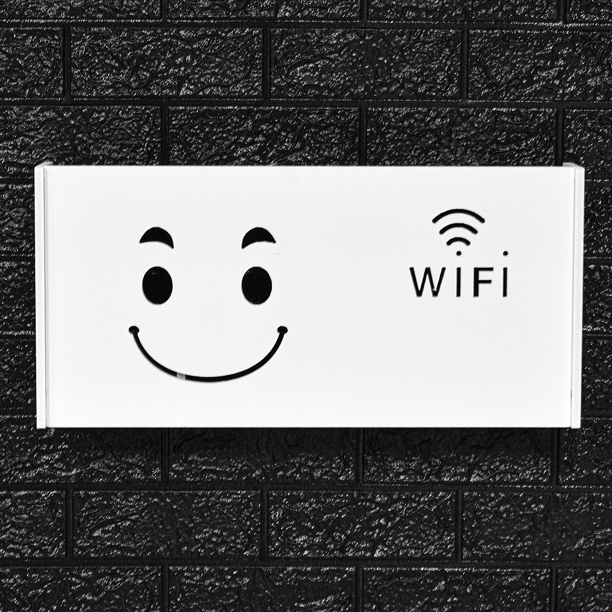 Raft suport Router Wireless, pentru mascare fire si echipament WIFI, D4154, 52*25*8.5 cm