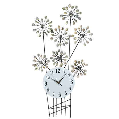 Ceas de perete, stil elegant, Metal, mecanism Silentios, D4186, 46*88 cm, Negru