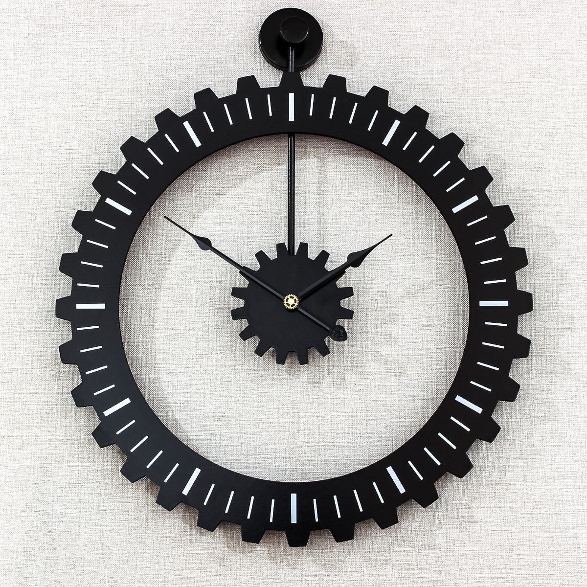 Ceas de perete, stil elegant, mecanism Silentios, D4203, 50*59 cm, Negru