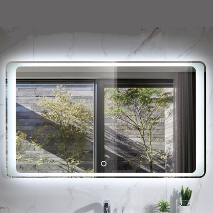 Oglinda baie, sistem iluminare LED, IP44, 120x70cm, D4219, Dezaburire, Touch