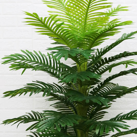 Planta artificiala, Palmier Areca fara ghiveci, 36 frunze, D4257, 150cm, verde - 221.ro