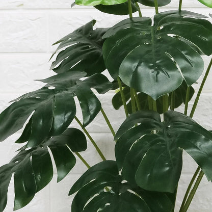 Planta artificiala, Monstera fara ghiveci, D4283, 75cm, verde - 221.ro