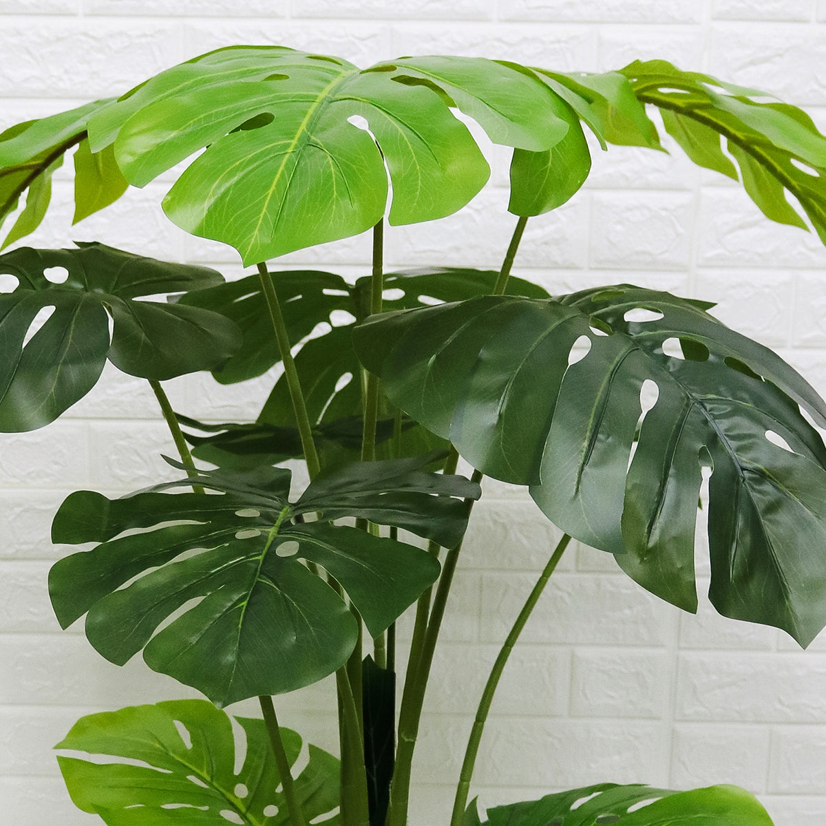 Planta artificiala, Monstera fara ghiveci, 15 frunze, D4292, 150cm, verde