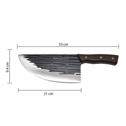 Cutit macelar de bucatarie D4304, otel inoxidabil, 33cm