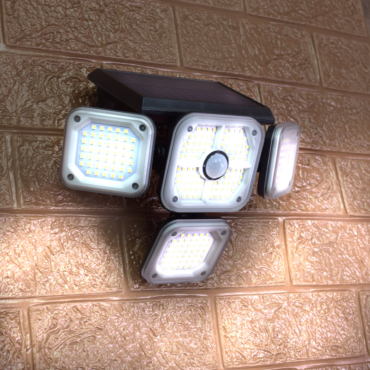 Lampa solara, cu senzor de miscare, lumina LED,  acumulator, Naimeed D4341, 231 LED-uri