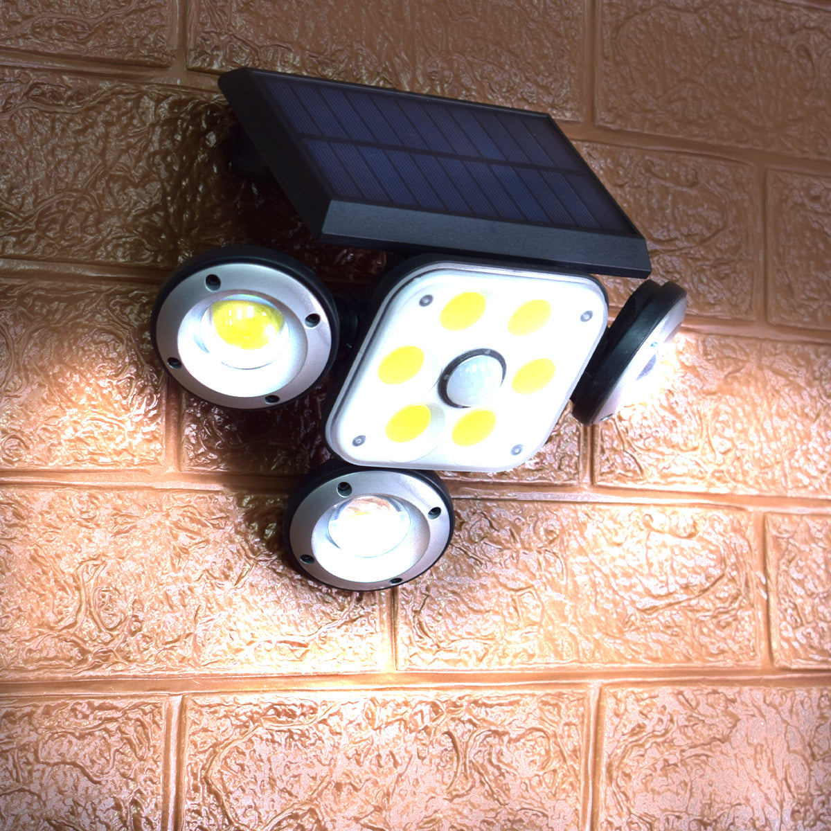 Lampa solara, cu senzor de miscare, lumina LED,  acumulator, Naimeed D4343, COB 102 LED-uri