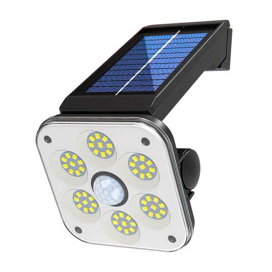 Lampa solara, cu senzor de miscare, lumina LED,  acumulator, Naimeed D4346, 54 LED-uri, suport detasabil