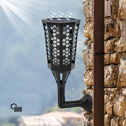Lampa solara, efect de flacara, lumina LED, acumulator, Naimeed D4363, 96 LED-uri
