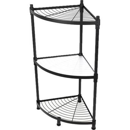 Raft metalic, multifunctional, 3 polite, Naimeed D4407, Negru