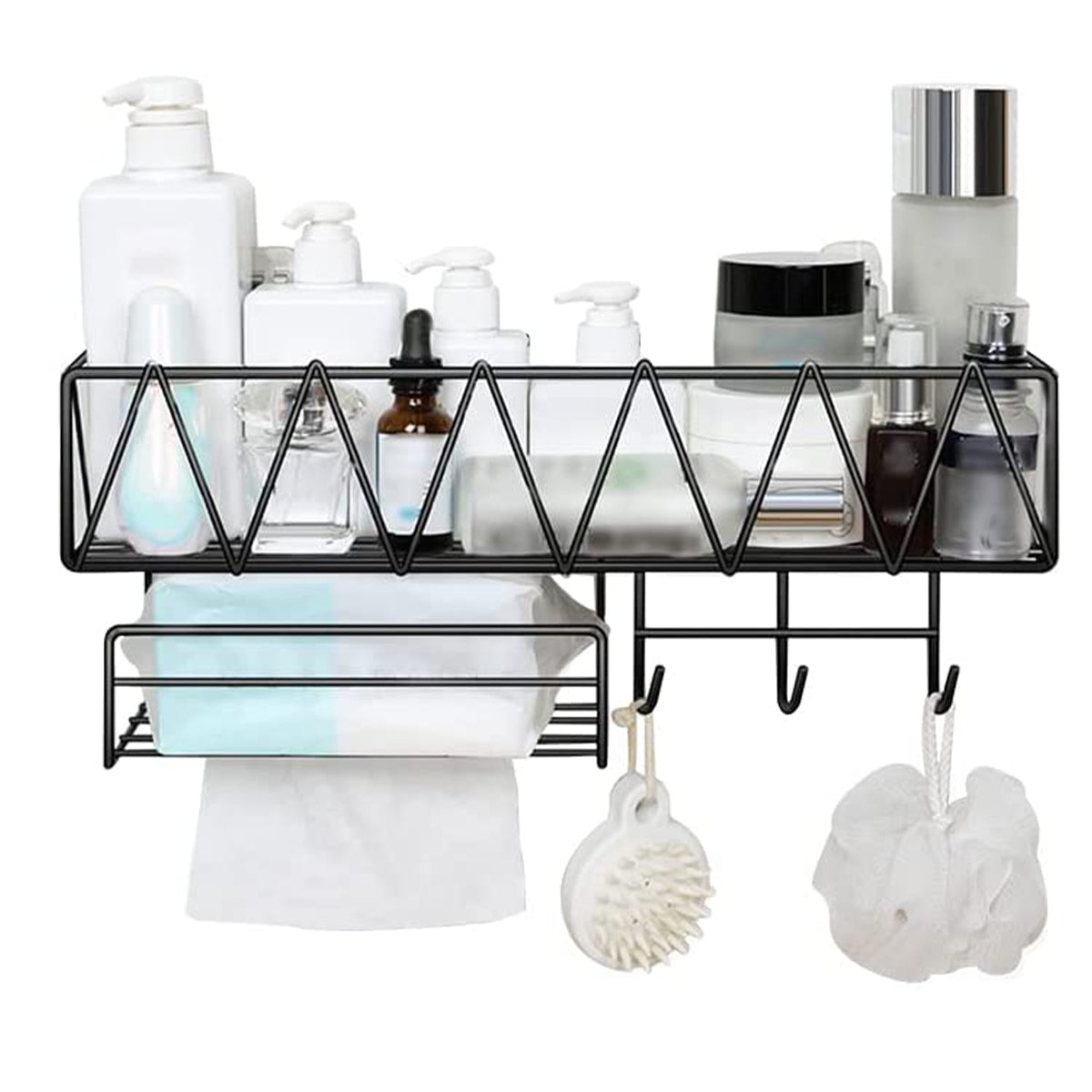 Raft metalic, multifunctional, Naimeed D4422, Negru