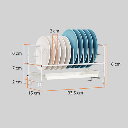 Raft metalic pentru vase, Naimeed D4448, Alb