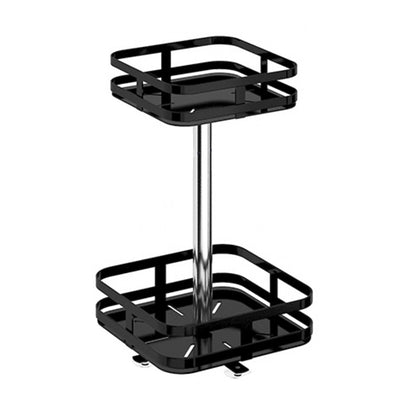 Suport metalic, 2 polite rotative, Naimeed D4492, Negru
