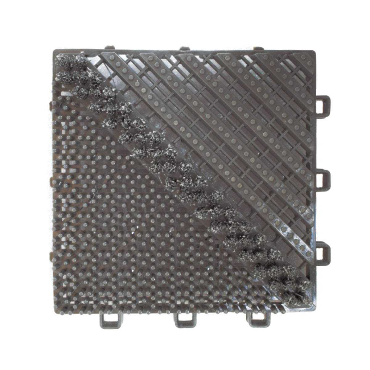 Set 12 placi pardoseala modulara si accesorii din PP, Naimeed D4533, Gri