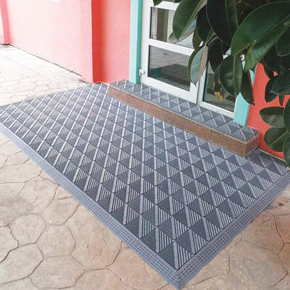 Set 4 placi pardoseala modulara din PP, Naimeed D4533, Gri