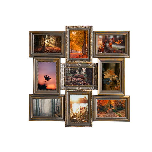 Rama foto, 9 poze, Naimeed D4560G, Auriu