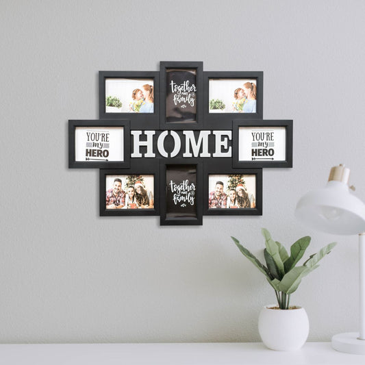 Rama foto Home, 8 poze, Naimeed D4561N, Negru