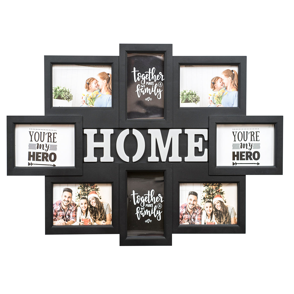 Rama foto Home, 8 poze, Naimeed D4561N, Negru