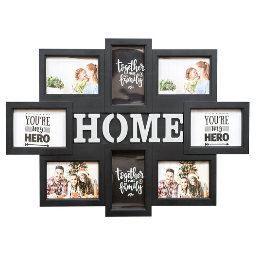 Rama foto Home, 8 poze, Naimeed D4561N, Negru